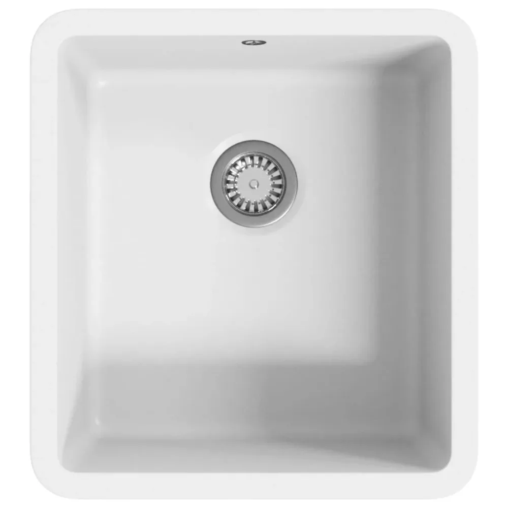 Granite Kitchen Sink Single Basin White – Image 2