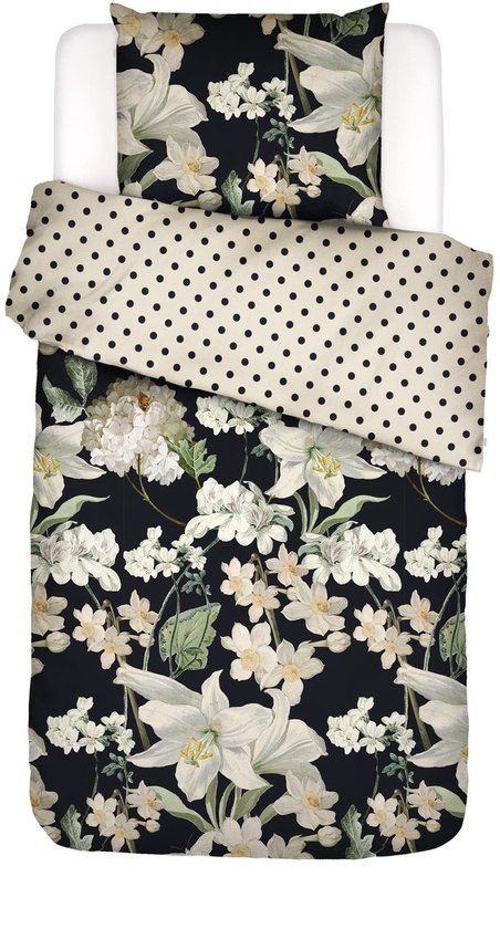 Housse de couette ESSENZA Rosalee Anthracite - Simple - 140x200/220 cm