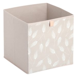 ZELLER Aufbewahrungsbox Pampasgrass Vlies beige 32x32x32 cm ZELLER Aufbewahrungsbox Pampasgrass Vlies beige 32x32x32 cm
