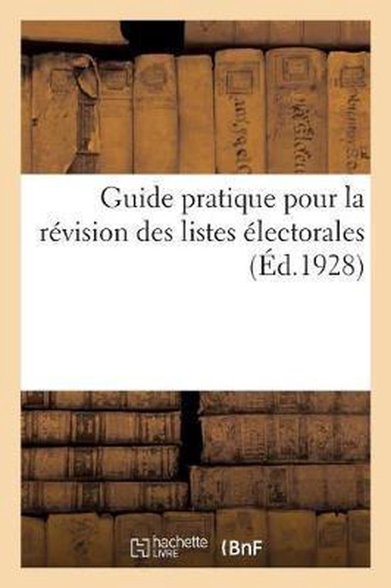 Guide Pratique Pour La R vision Des Listes lectorales