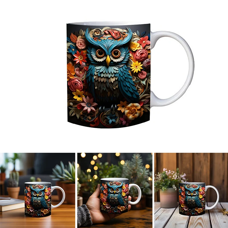 Tasse à imprimé hibou – Image 2
