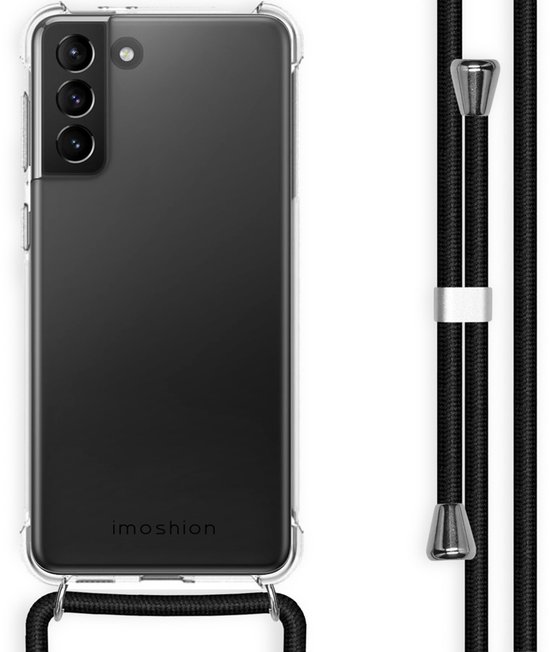 imoshion Coque adaptée pour Samsung Galaxy S21 Plus avec cordon – Imoshion Back Cover avec cordon – Transparent