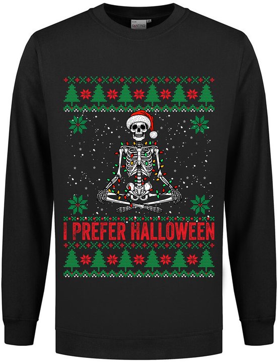 I Prefer Halloween Kersttrui - Foute Kerst Trui - Unisex - Grappig