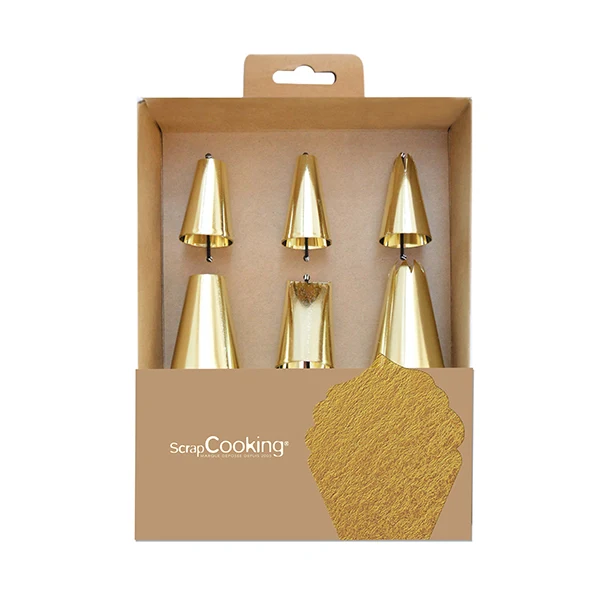 Coffret 6 douilles dorées Scrapcooking – Image 3