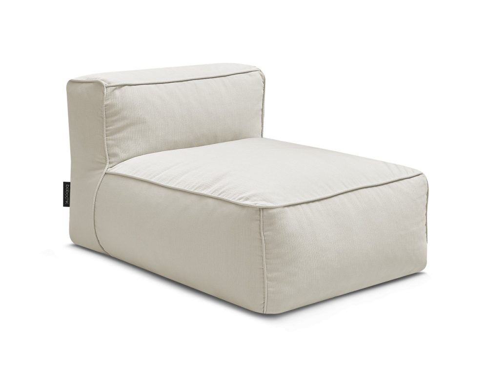 Chauffeuse 1 place sans accoudoir pour canape de jardin modulable GIULIA avec bache de protection