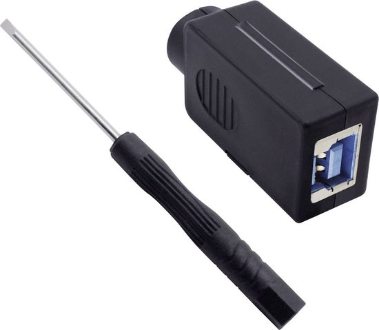 Jeu de connecteurs modulaires USB 3.0, type B femelle, droit 2001C205 Quadrios 1 pc(s)