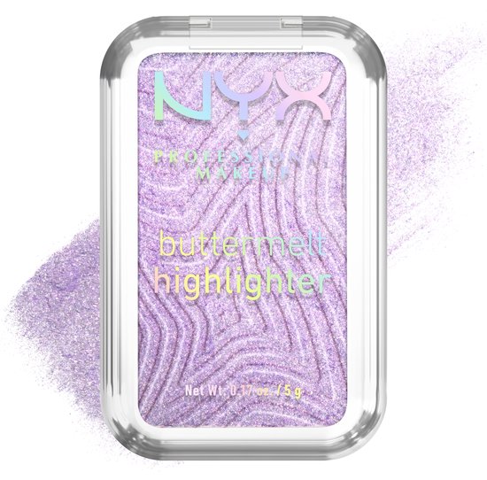 NYX Professional Makeup Enlumineur Buttermelt - No 1 Butta - 5g: Tenue jusqu'à 12h - Enrichi en beurres de mangue, d'amande et de karité