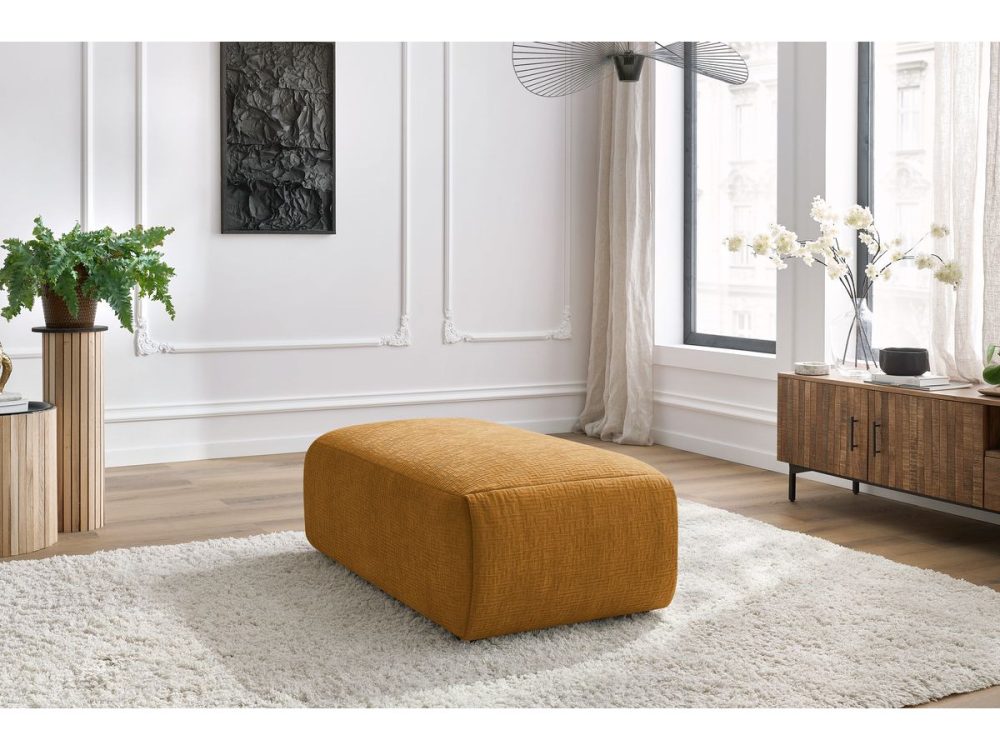 Pouf petit JEANNE tissu texture – Image 2