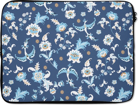 Housse pour ordinateur portable 17 pouces - Motif - Vogel - Fleurs - Housse pour ordinateur portable