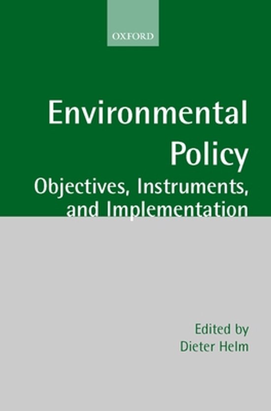 ISBN Environmental Policy ( Objectives Instruments and Implementation ), Anglais, Couverture rigide Objectives, Instruments, and Implementation