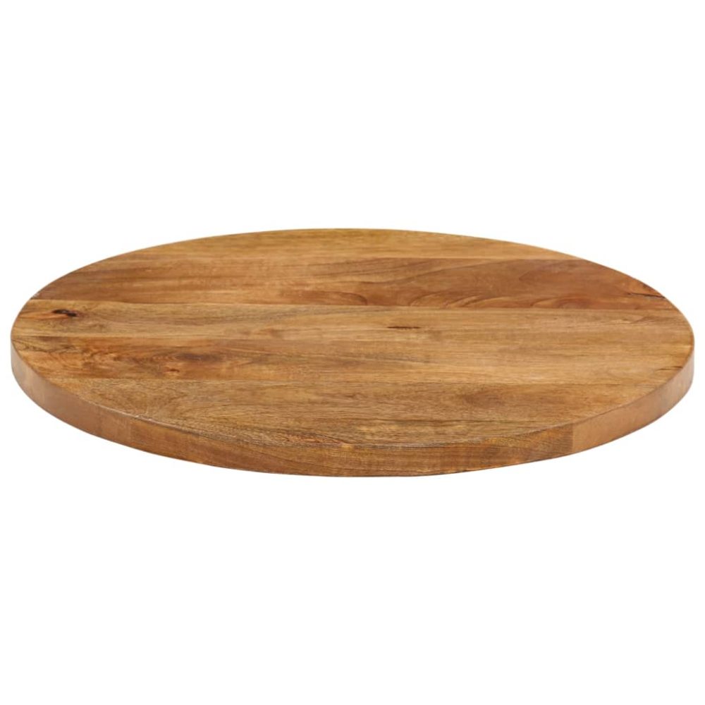 Table Top Ø 60x2.5 cm Round Solid Wood Mango – Image 3