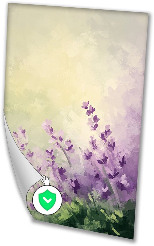 Lavande aux tons pastel doux - Affiche Lavande - Décoration murale fleurs - Impressionnisme - Affiches Design - Affiches contemporaines - poster 50x70 cm