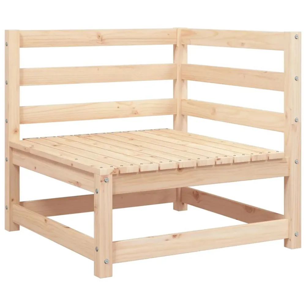 Garden Sofa | Pine Wood Colour | Solid Pine Wood | 70x70 | Modular – Image 2