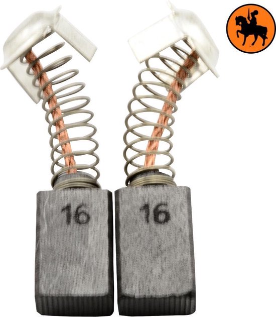 Jeu de balais de charbon pour scie Hitachi C 6MF - 7x11x17mm - Remplace 999043 & 999073