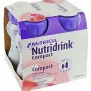 Nutridrink Compact Protein Strawberry Shake – 4 x 125 ml – Boisson repas Nutridrink Compact Protein Strawberry Shake – 4 x 125 ml – Boisson repas