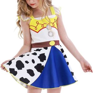 Joya Kids® Robe Toy Story | Habillage de Luxe | Robe de princesse fille | Habiller Vêtements Fille | Déguisements de princesses | Déguisements Enfants | Rose | Taille 120