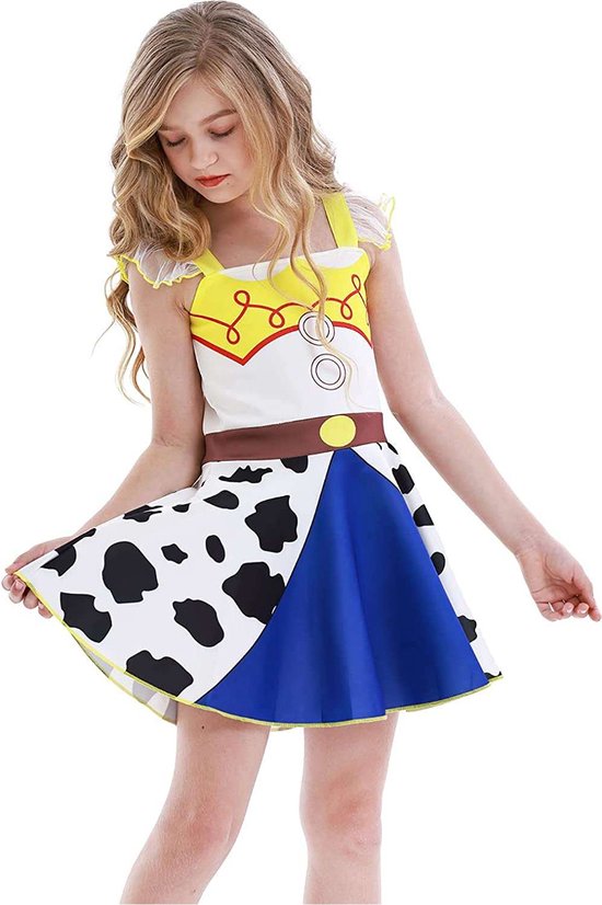 Joya Kids® Robe Toy Story | Habillage de Luxe | Robe de princesse fille | Habiller Vêtements Fille | Déguisements de princesses | Déguisements Enfants | Rose | Taille 120