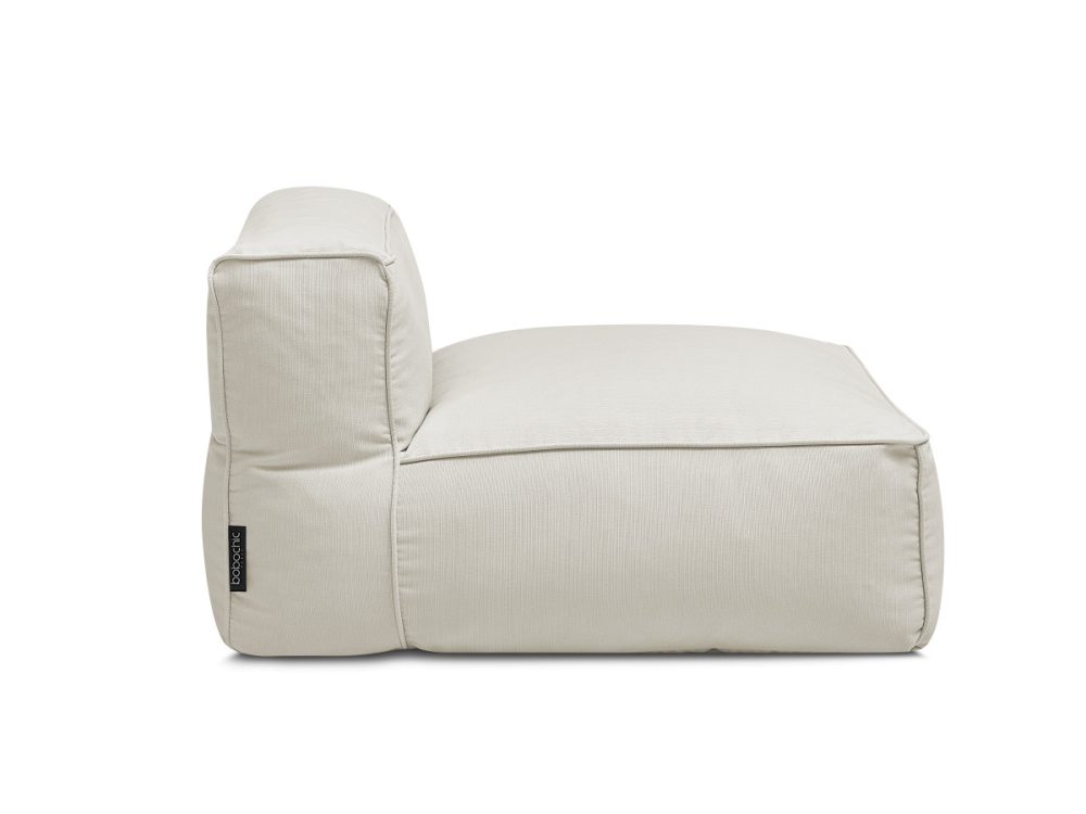 Chauffeuse 1 place sans accoudoir pour canape de jardin modulable GIULIA avec bache de protection – Image 3