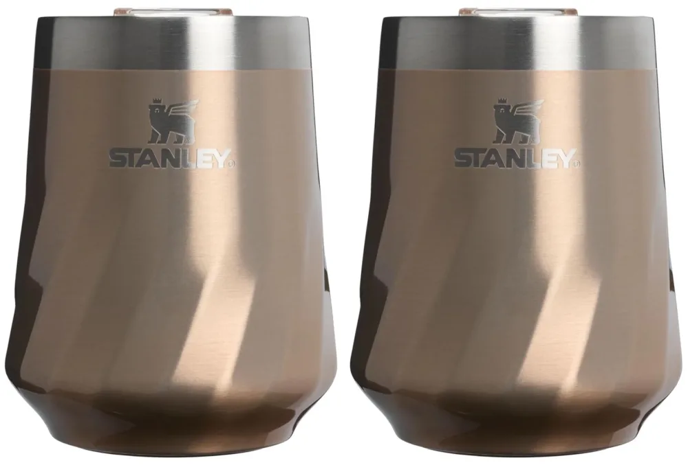 2er Set Reserve Wine Tumbler TXT 0.32l pale gold shine