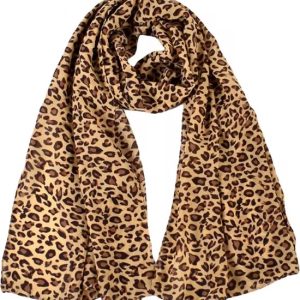 Foulard Léopard Géant – 160 cm par 55 cm – Foulard imprimé Tigre XXL – Imprimé Panthère