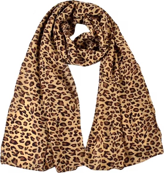 Foulard Léopard Géant - 160 cm par 55 cm - Foulard imprimé Tigre XXL - Imprimé Panthère