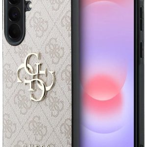 Guess Hoesje geschikt voor Samsung Galaxy A37 – PU Leren Backcover – 4G Print & Metalen Logo – Roze Guess Hoesje geschikt voor Samsung Galaxy A37 – PU Leren Backcover – 4G Print & Metalen Logo – Roze