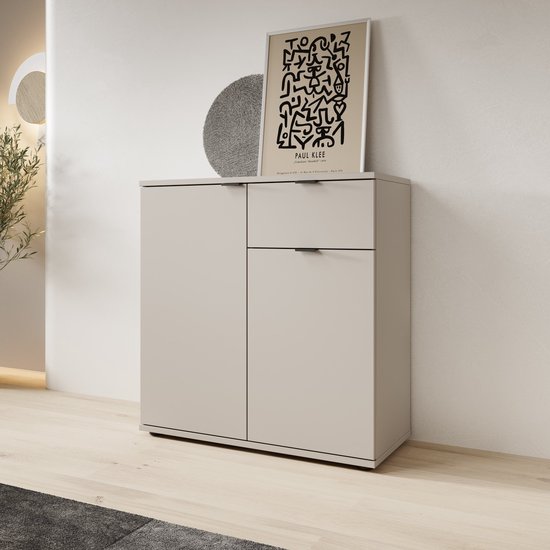 Meubella - Galeno 2 - Buffet - Beige - 80x34x82 cm