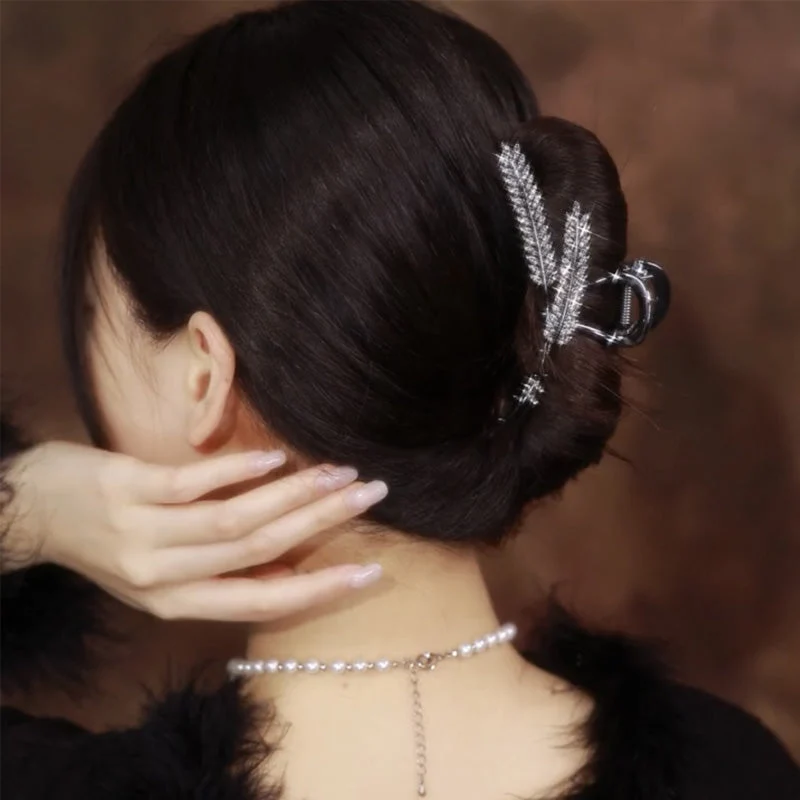 Barrette Métallique en Forme d'Oreille de Blé – Image 3