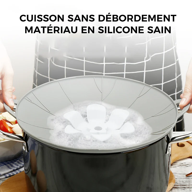 Couvercle anti-éclaboussures en silicone pour fleurs – Image 2