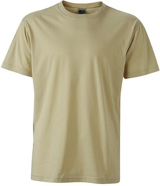 Fusible Systems - T-shirt pour hommes James and Nicholson Workwear (Beige)
