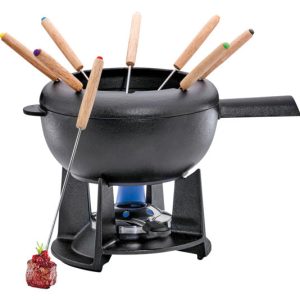 SPRING Fondue-Garnitur Saas-Fee schwarz matt 2 l ø 20 cm SPRING Fondue-Garnitur Saas-Fee schwarz matt 2 l ø 20 cm