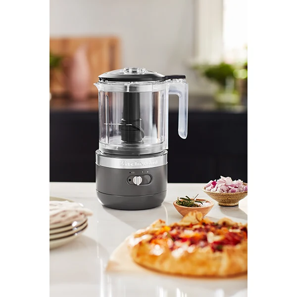 Hachoir électrique sans fil 2 vitesses 1,18 L gris mat 5KFCB519EDG Kitchenaid – Image 3