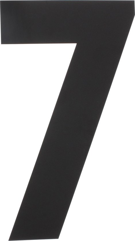 Numéro de maison Intersteel 7 XL hauteur 30 cm acier inoxydable / noir mat