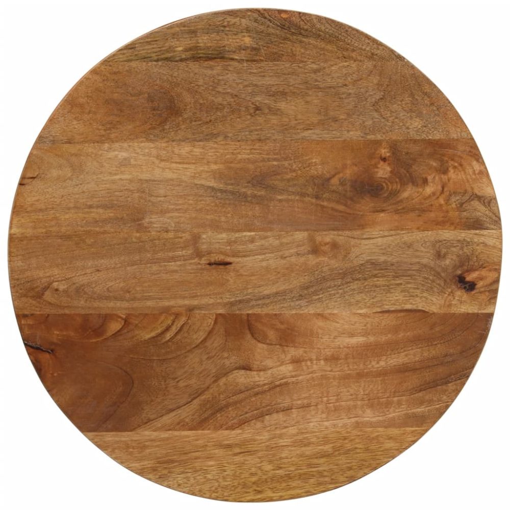 Table Top Ø 60x2.5 cm Round Solid Wood Mango