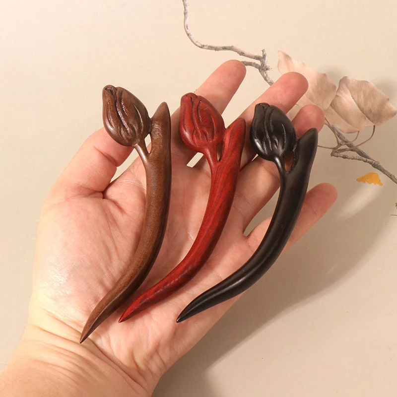 PF138 - 12.5cm Tulips Hair Sticks - Wholesale