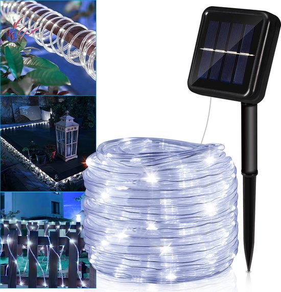 Guirlande lumineuse Solar - Siècle des Lumières d'arbre Solar - Décoration de Jardin - Décoration d'arbre à Énergie solaire - Siècle des Lumières de Jardin à Énergie solaire - Guirlande String Solar LED - Wit - 30 mètres - 300 Lampes Solar