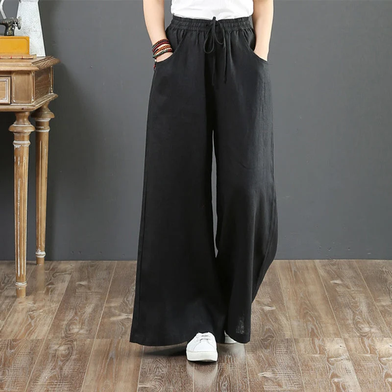 Pantalon taille haute simple
