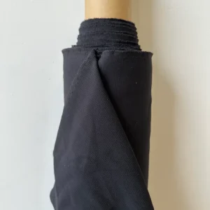 Tissu à maillot côtelé – Noir Tissu à maillot côtelé – Noir