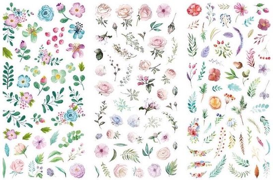New Age Devi - Autocollants Washi - Fleur - Bullet journal - Accessoires autocollants Kawaii Bullet journal
