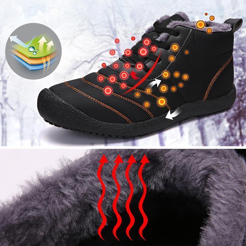 Bottines de Neige Antidérapantes Doublées Chaudes Hiver – Image 3