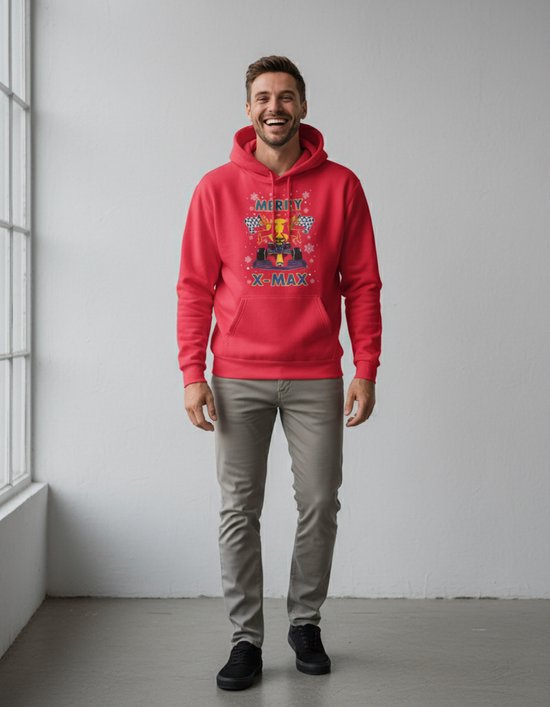 Joyeux X-Max | Sweat à capuche - Rouge - M