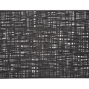 ZELLER Tischset Scribble PVC schwarz 30×45 cm ZELLER Tischset Scribble PVC schwarz 30×45 cm