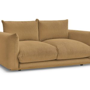 Canape droit fixe 2 places ERNEST tissu velours cotele Canape droit fixe 2 places ERNEST tissu velours cotele