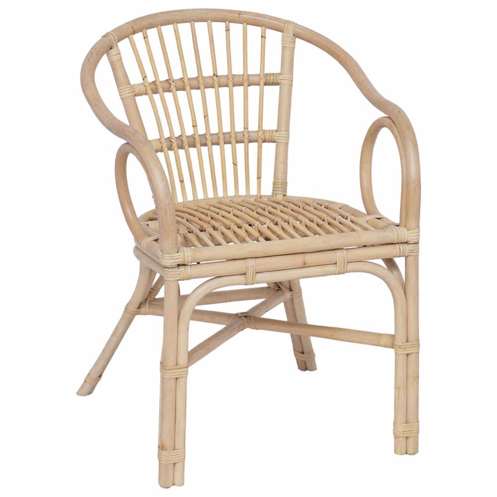 Stacking Chair Natural 58 x 60 x 81 cm Rattan – Image 2