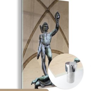 MuchoWow® Peinture sur verre 120×180 cm – Peinture sur verre – Guerrier grec – Photo sur verre acrylique – Peintures MuchoWow® Peinture sur verre 120×180 cm – Peinture sur verre – Guerrier grec – Photo sur verre acrylique – Peintures