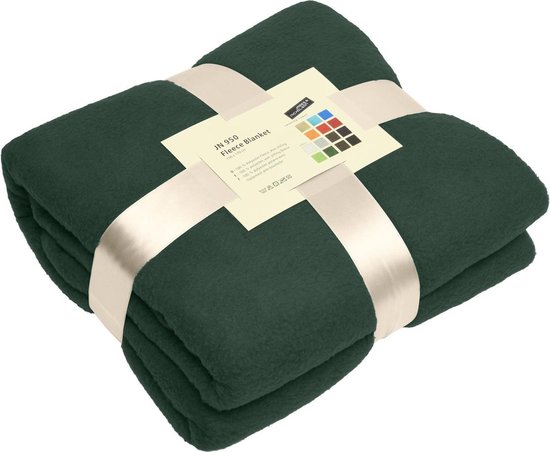 James & Nicholson Polaire Plaid Vert Foncé 170 x 130 cm