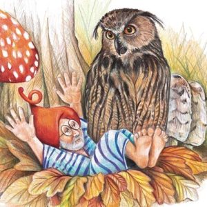 Gnome Winslow et le hibou – Affiche – 60 x 40 cm Gnome Winslow et le hibou – Affiche – 60 x 40 cm