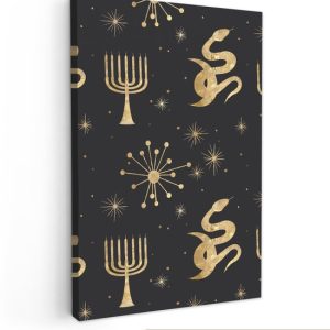 Motifs Peinture sur Toile – Spirituel – Goud – 120×180 cm – Décoration murale XXL Motifs Peinture sur Toile – Spirituel – Goud – 120×180 cm – Décoration murale XXL