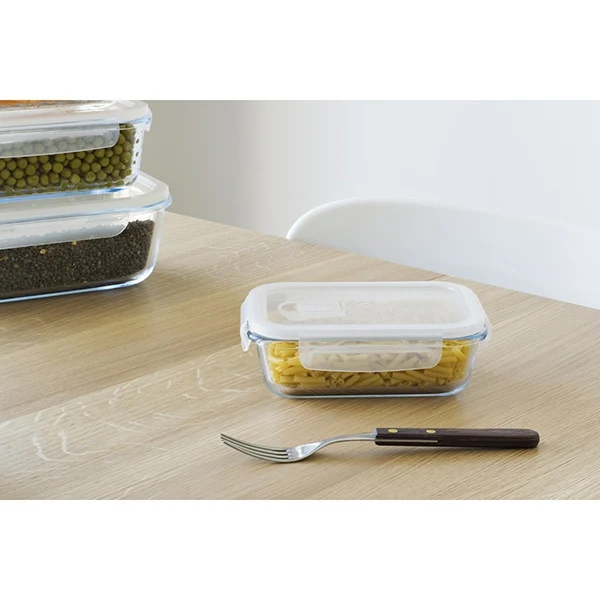 Boîte rectangulaire en verre 650 ml Pebbly – Image 3