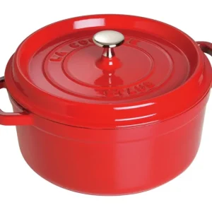 Cocotte 18cm, rund, Kirsch-Rot, Gusseisen 1.7l Cocotte 18cm, rund, Kirsch-Rot, Gusseisen 1.7l